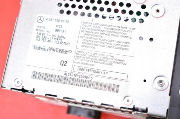 RADIO - CD RDS MERCEDES R-KLASA W251