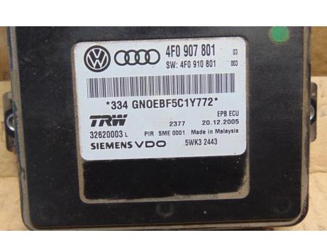 Modul brzdy ručnej brzdy AUDI A6 C6 automat 4F0907801