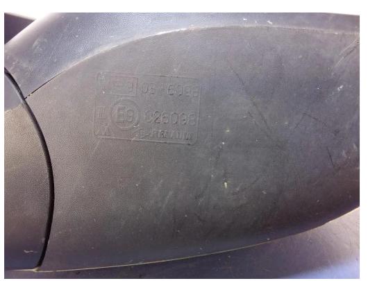 RENAULT LAGUNA III Spätné zrkadlo pravé TEB66