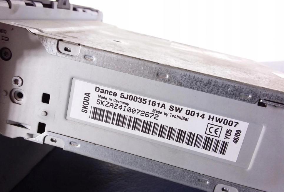 SKODA FABIA II 5J RADIO 5J0035161A