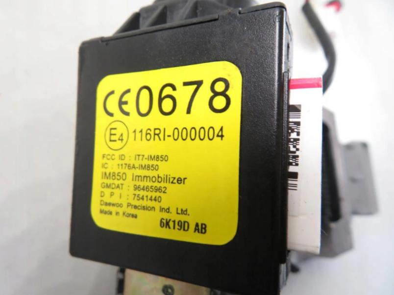 spinačka Riadiaca jednotka CHEVROLET KALOS: 1.4 96436779