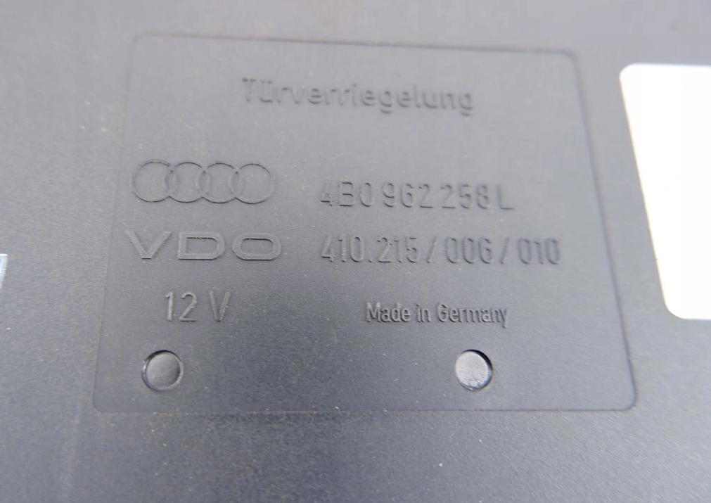 Modul komfortu AUDI A6 C5 4B0962258L