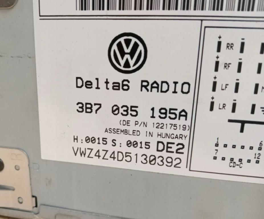 RADIO originál PASSAT B5 3B7035195A