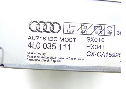 CZYTNIK měnič TALÍŘE: AUDI CD CHANGER AUDI Q7 4L 4L0035111