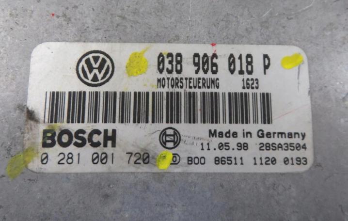 Riadiaca jednotka PASSAT B5 1.9 TDI 038906018P 0281001720
