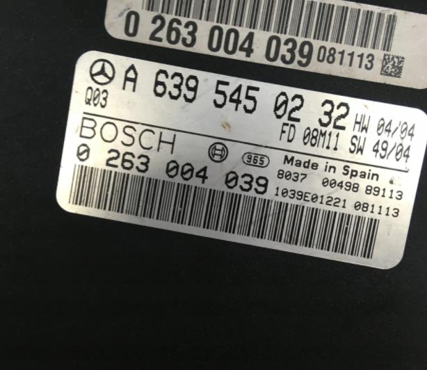 MERCEDES W639 VITO Riadiaca jednotka prevodovky 6395450232