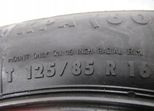 OPEL  Koleso dojazdové rezervné 16''