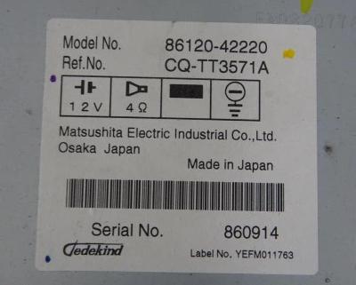 RADIO CD TOYOTA RAV-4: III 86120-42220