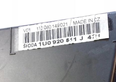 SKODA OCTAVIA I LIFT 1.9 Prístrojovka ,dislpej 1U0920811J
