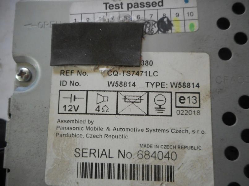 TOYOTA COROLLA E12 04-07 RADIO - 86120-02380
