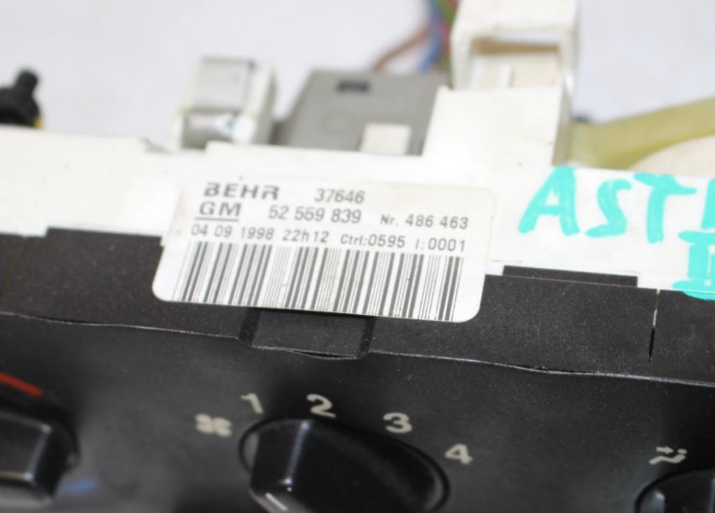 Panel kúrenia OPEL ASTRA II
