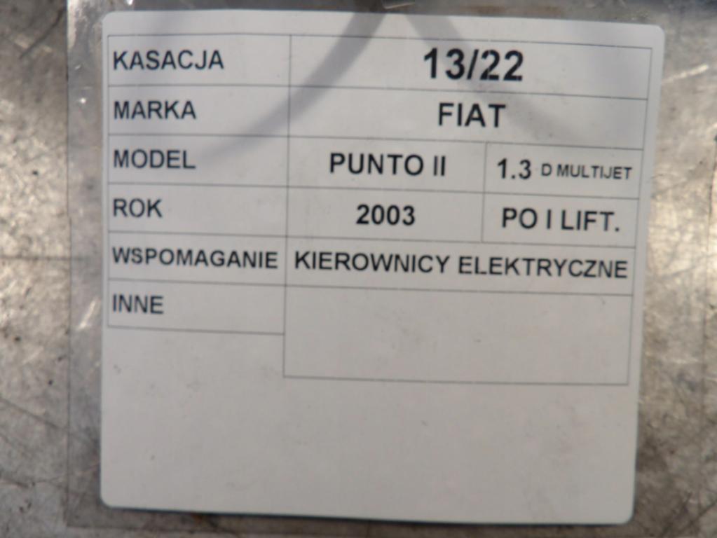 Podpora: volant Fiat Punto II  12235899 - OE 2610107503A čerpadlo: posilovač