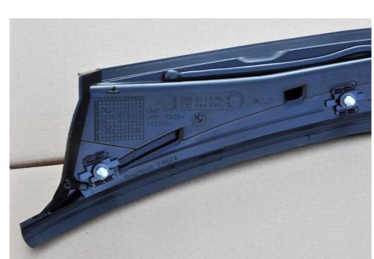 BMW torpédo plast pod čelní okno clona VSTUP: vzduchu E46 51718208483, 8208483