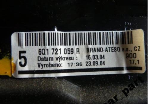 pedal spojky Spojkový valec  POLO IV 9N 6Q1721059R