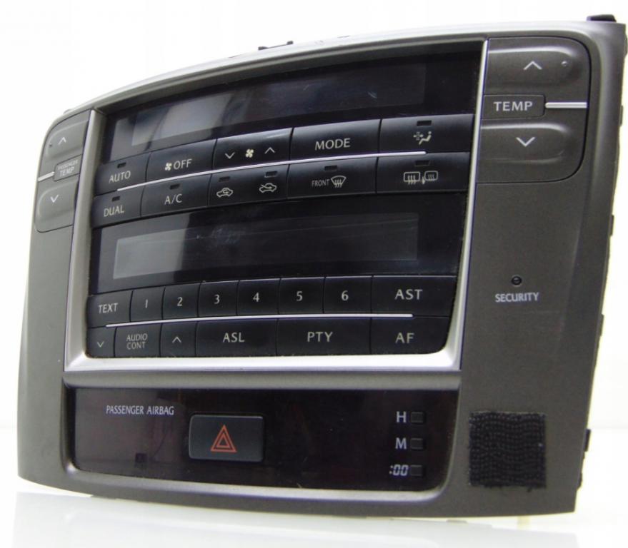 Panel ovládaní radia klimatizace Lexus IS II 2