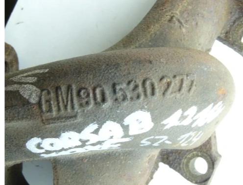 OPEL CORSA B 98- 1.2 16V X12XE  Potrubie výfuk 90530277
