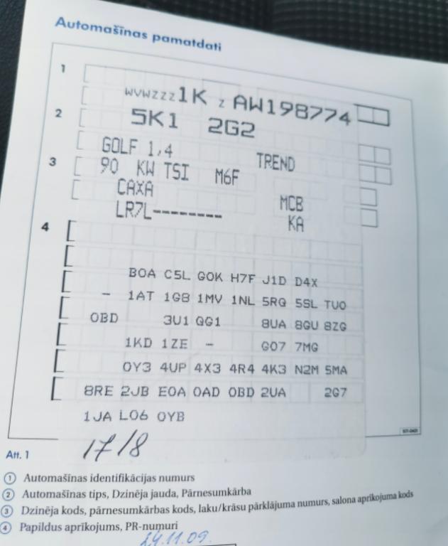 VW GOLF VI - Radio CD 1K0035156B