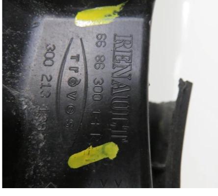 Torpédo, plast pod čelné okno RENAULT SCENIC III  668630011R 668620016R