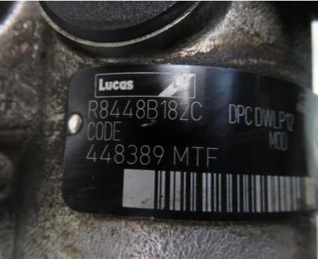 Pumpa vstrekovacia PEUGEOT 206 1.9 D R8448B182C