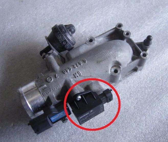 snímač-škrtíci klapka Opel ELOBAU 424S06A08001