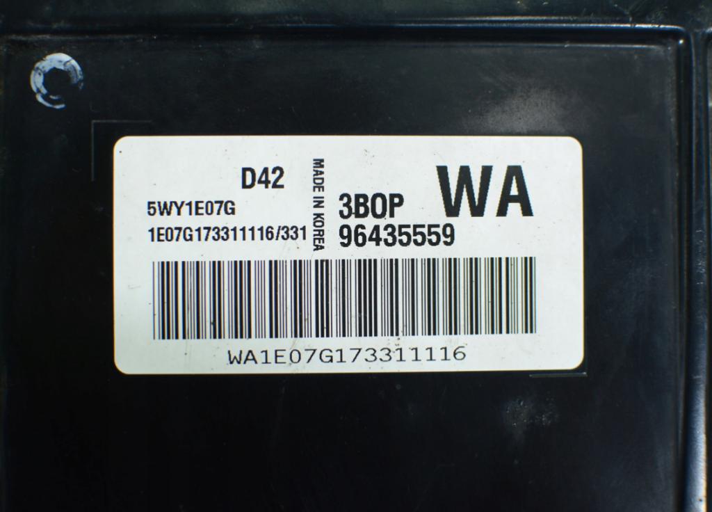 AVEO T200 1.2B Riadiaca jednotka Motor 96435559