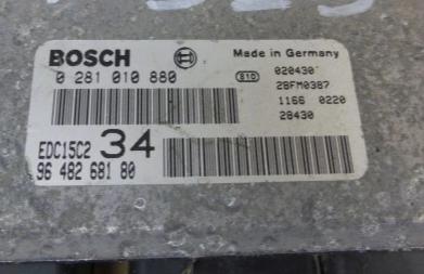 riadiaca jednotka, modul PEUGEOT 607 0281010880 9648268180