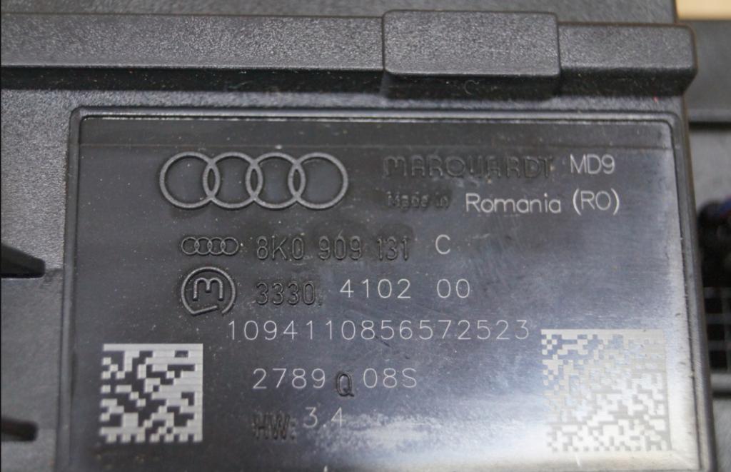 Spínačka - klíč Audi A4 B8 A5 8K0909131C