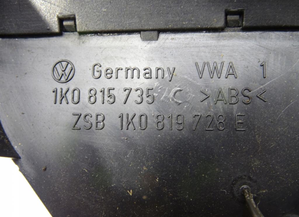 Mriežky kúrenia stredna VW GOLF V 1K0819728E