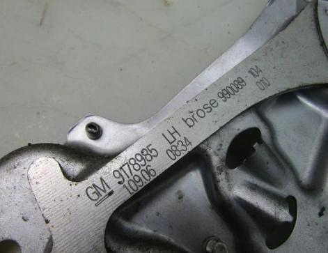 VECTRA C 06R Mechanizmus okna ľavy predný Mechanizmus 9178987