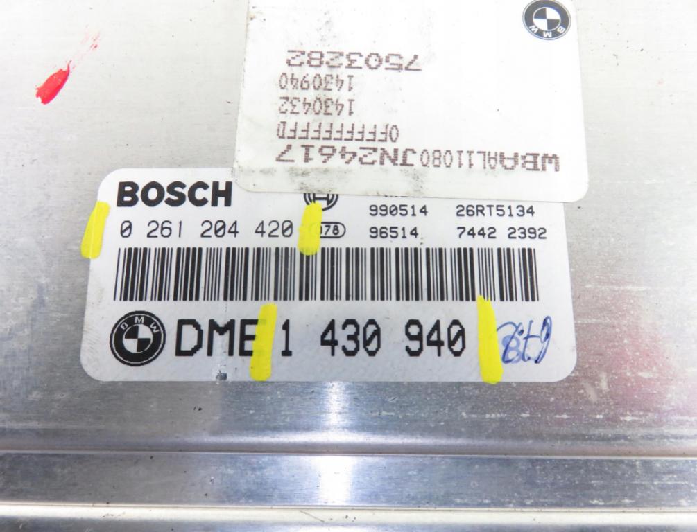 riadiaca jednotka motora: BMW E46 316i 0261204420 1430940