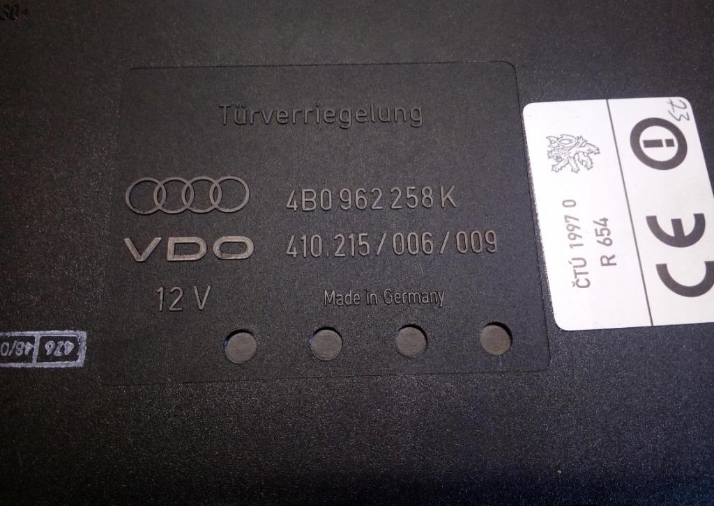 AUDI A6 C5 LIFT: modul komfortu 4B0962258K