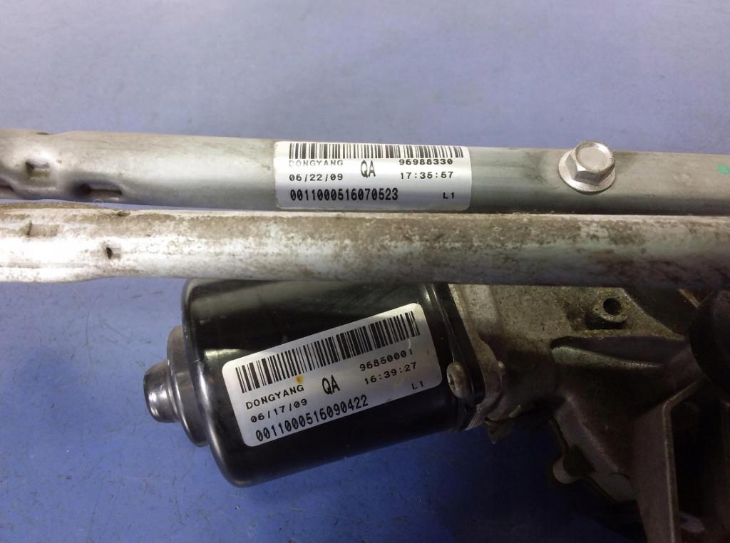 AVEO T250 Mechanizmus stieračov predný 96850001
