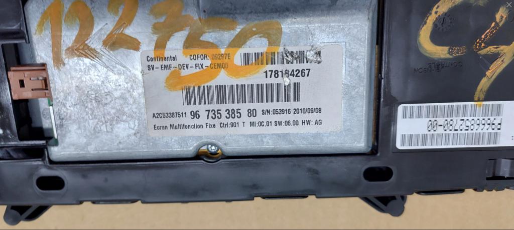 prístrojovka/budíky: Citroen C4 Picasso P9666852780