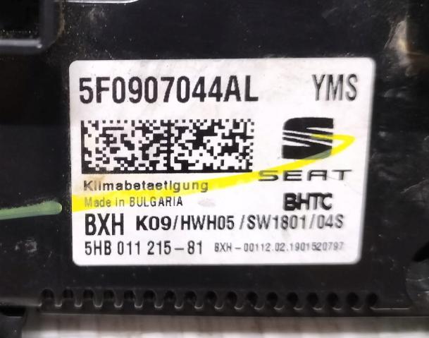 Panel klímatizácie klimatizácie SEAT LEON III 5F0907044AL