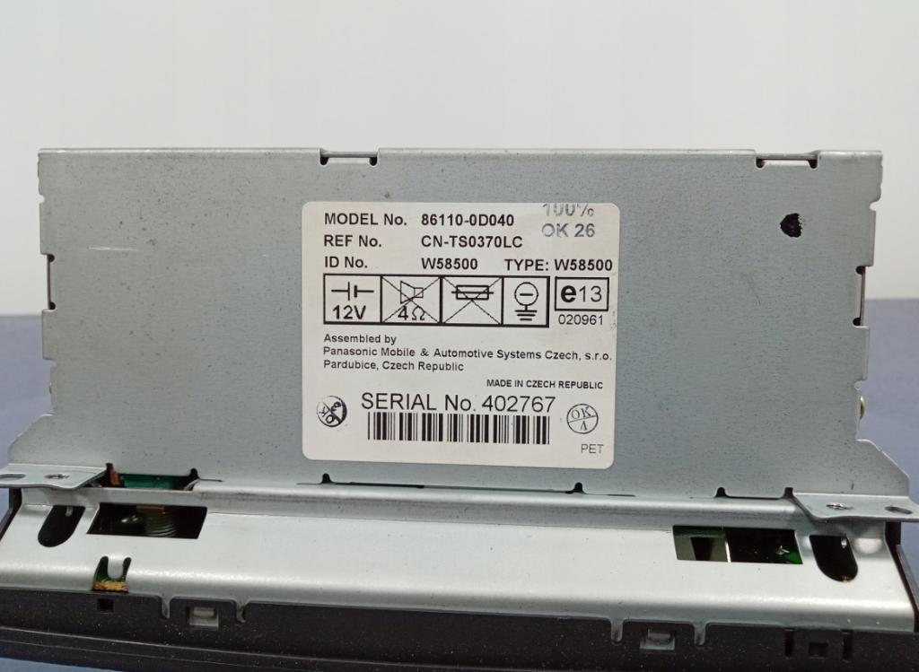YARIS I LIFT Dislpej Panel radia 86110-0D040