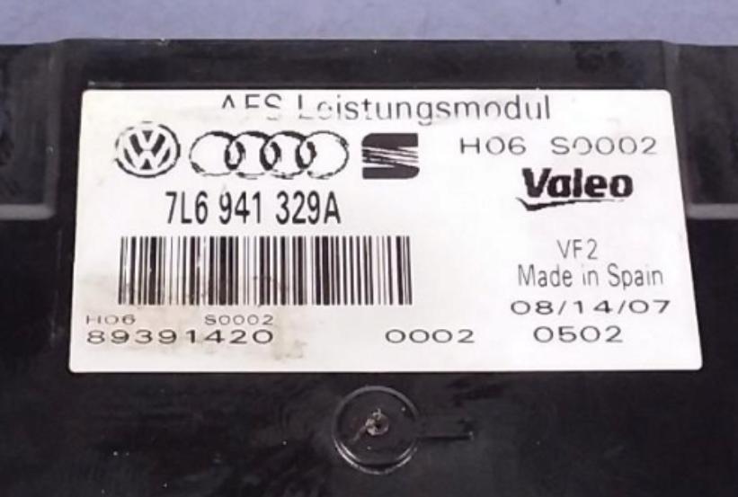 AUDI Q7 4L Riadiaca jednotka Modul uhlu AFS 7L6941329A: