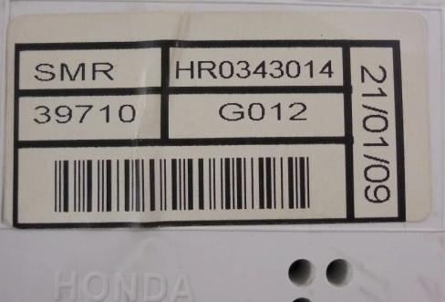 HONDA CIVIC VIII UFO 09 R Dislpej Európa HR0343014: 39710 G12