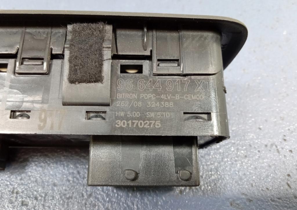 CITROEN C5 III Prepínač Panel okien 96644917XT