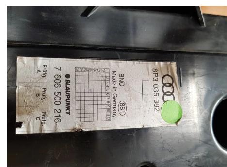AUDI A3 8P reproduktor subwoofer TUBA 8P3035382