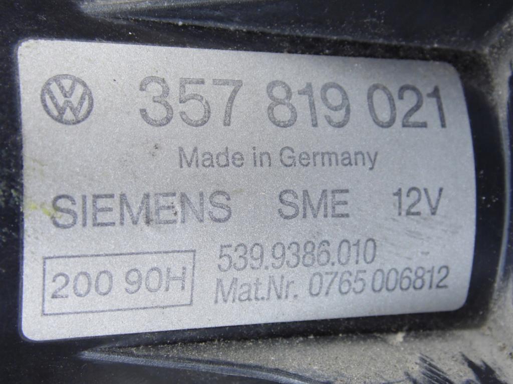 VW T4 ventilátor 357819021