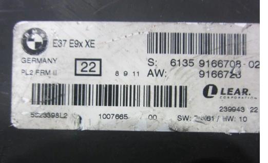 BMW E87 E91 Modul Riadiaca jednotka svetiel 9166708