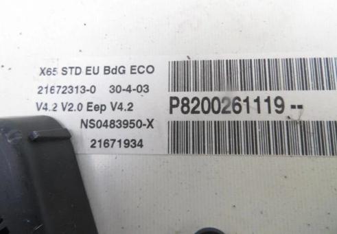Prístrojovka RENAULT CLIO II 1.5 dCi P8200261119