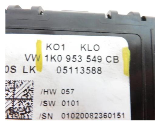 Snímač uhlu VW SCIROCCO III 1K0953549CB