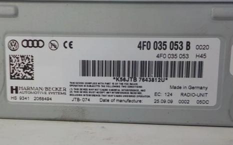 AUDI A4 B8 TUNER radia - 4F0035053B