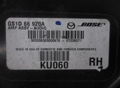 Zosilňovač BOSE Uchytenie MAZDA 6 II GH GS1D66920A