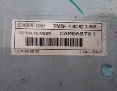 Radio  Ford Radio sony  3M5F18C821BE