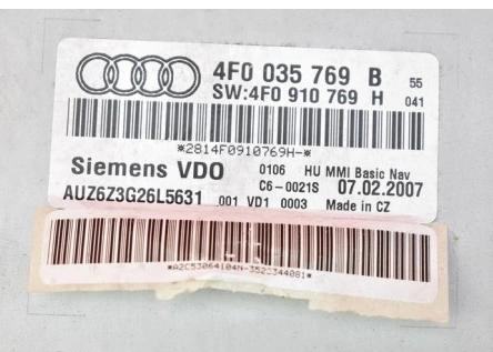 navigácia  AUDI A6 C6 4F0035769B