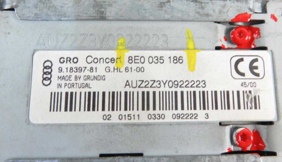 Radio RADIO AUDI A4 B6 8E0035186