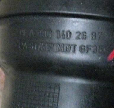 MERCEDES ML W163 CDI  Rúra intercoolera turba A0001402687