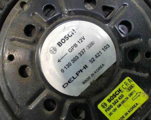 ventilator: chladiča Chevrolet Cruze: 52420519, 0130307129, 0130303336 2.0 VCDi: